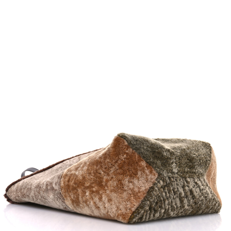 Loewe Shearling Large Puzzle Fold Tote