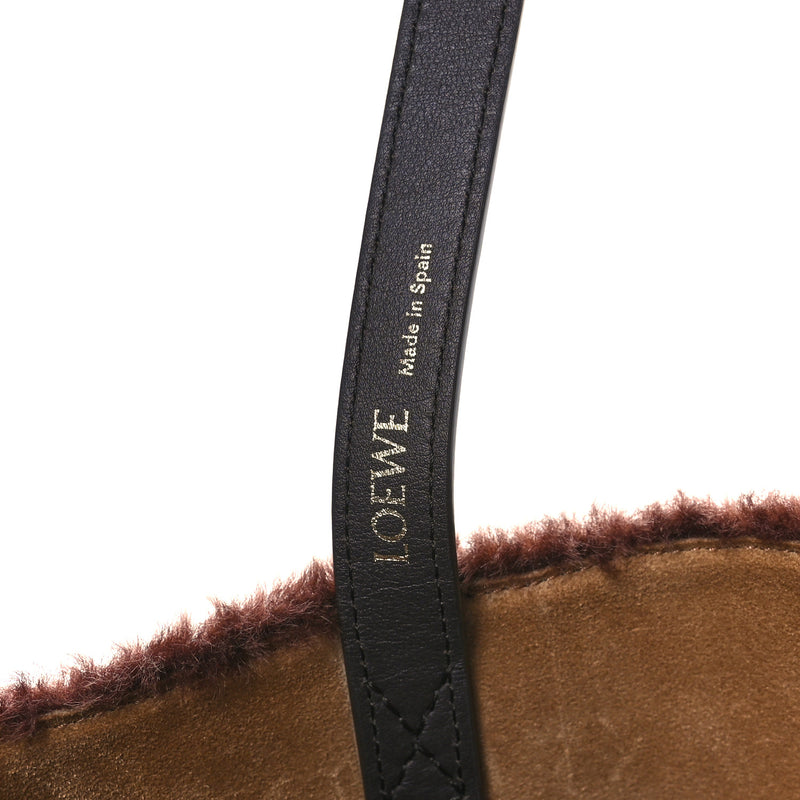 Loewe Shearling Large Puzzle Fold Tote