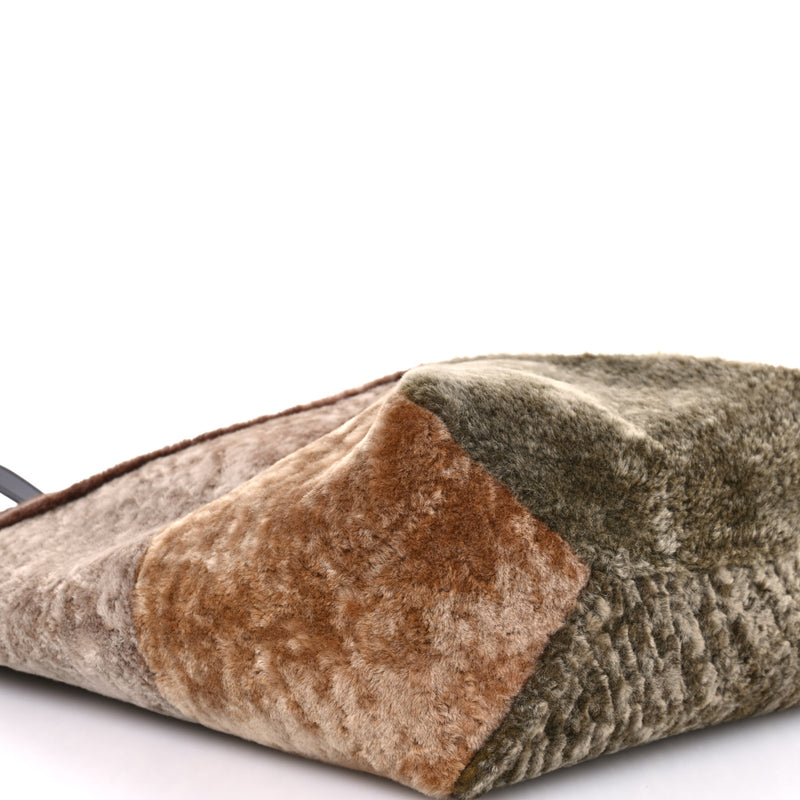 Loewe Shearling Large Puzzle Fold Tote