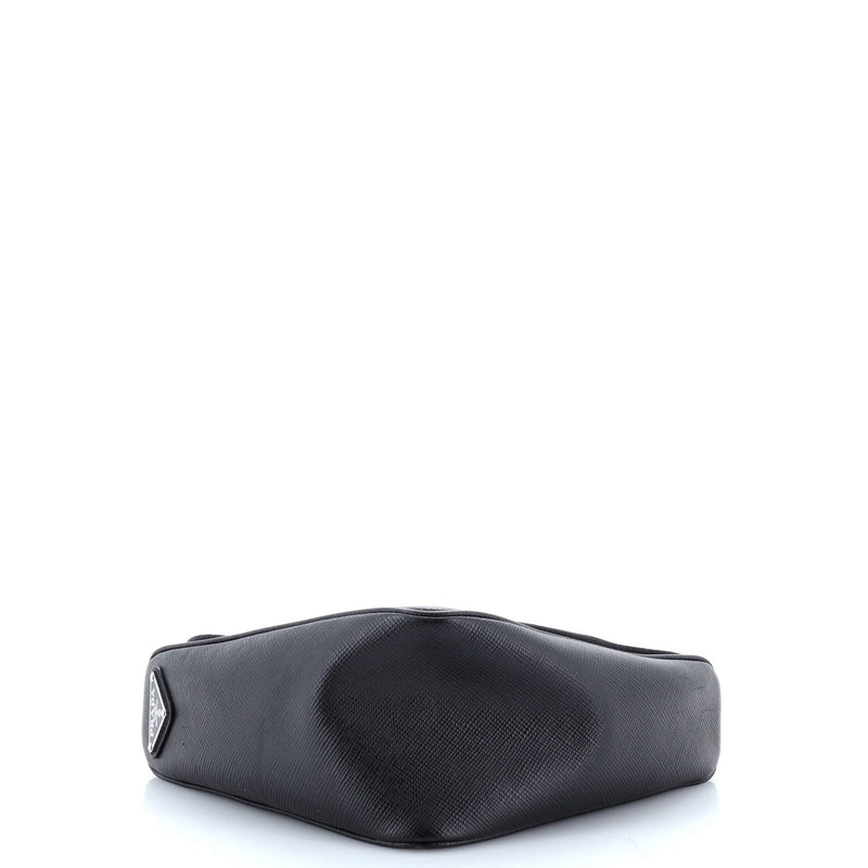 Prada Triangle Logo Zip Crossbody Bag