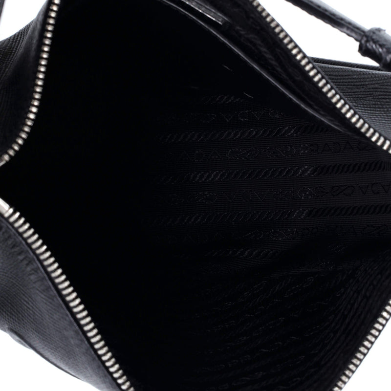 Prada Triangle Logo Zip Crossbody Bag