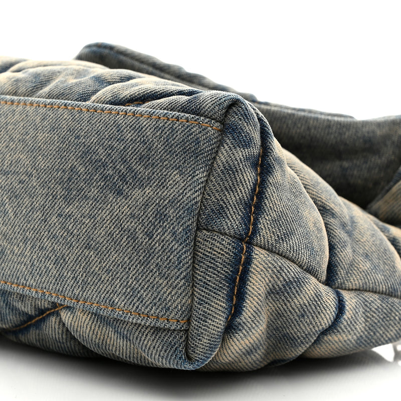 Saint Laurent Denim Quilted Toy Loulou