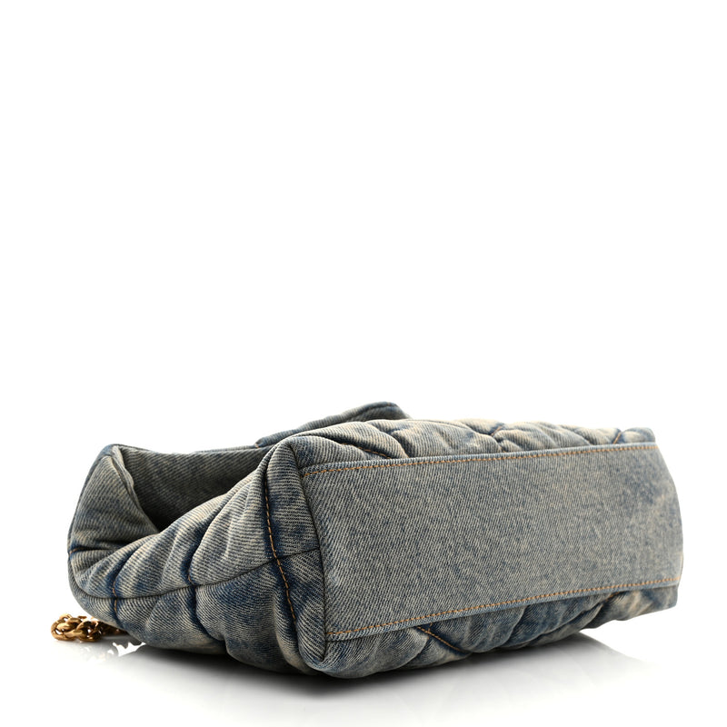Saint Laurent Denim Quilted Toy Loulou