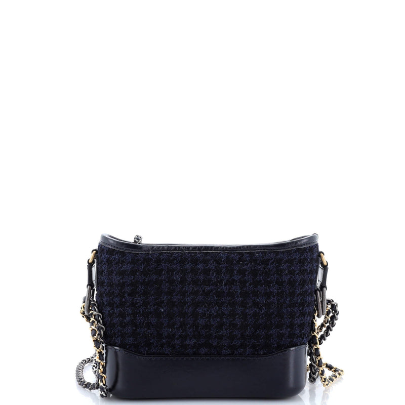 Chanel Gabrielle Logo Hobo Tweed And