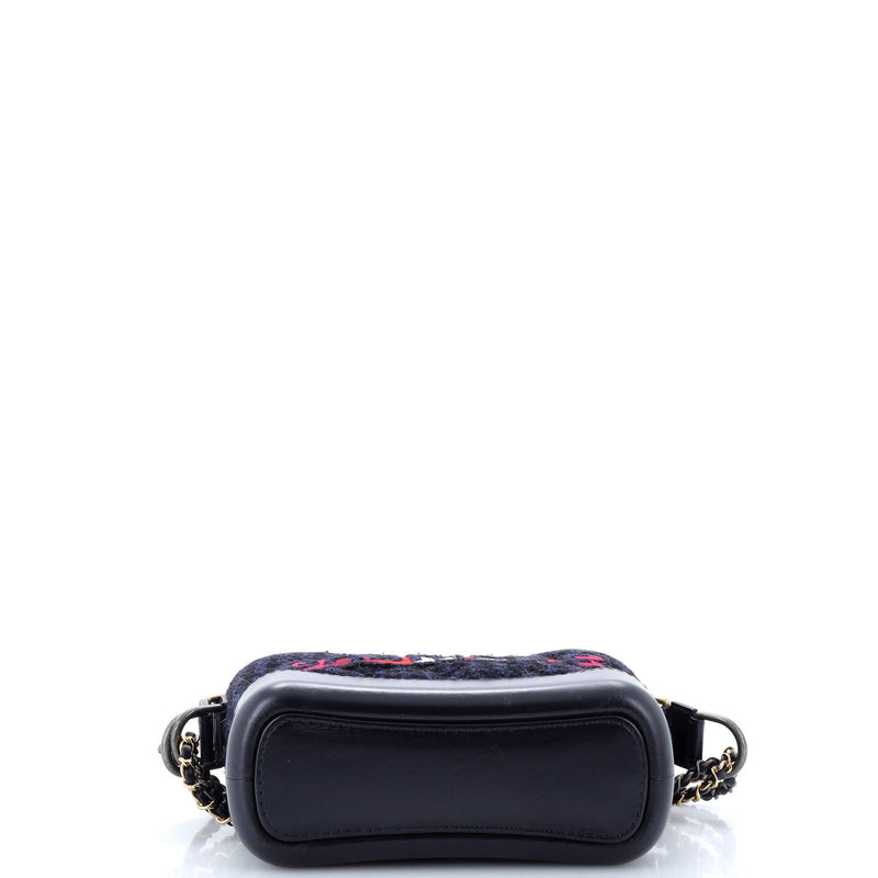 Chanel Gabrielle Logo Hobo Tweed And