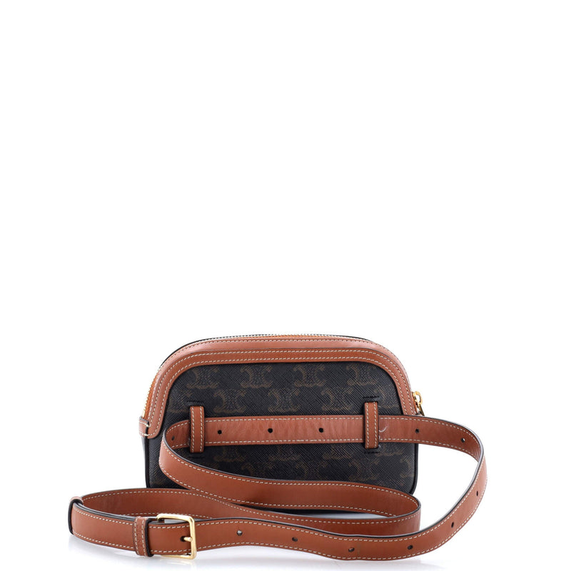 Celine Camera Bag Triomphe Coated Canvas