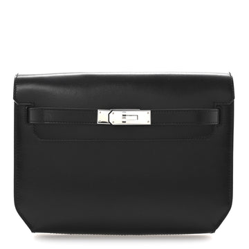 Hermes Box Kelly Depeches 25 Pouch Black