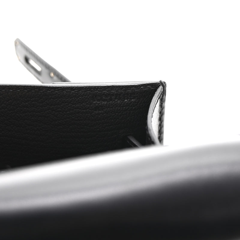 Hermes Box Kelly Depeches 25 Pouch Black