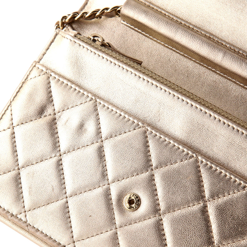 Chanel Wallet On Chain Quilted Lambskin
