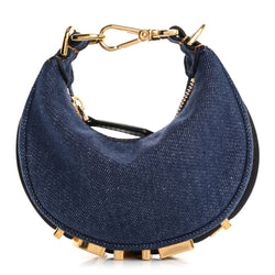 Fendi Denim Shiny Nappa Nano Fendigraphy