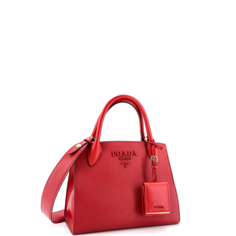 Prada Monochrome Tote Saffiano With City