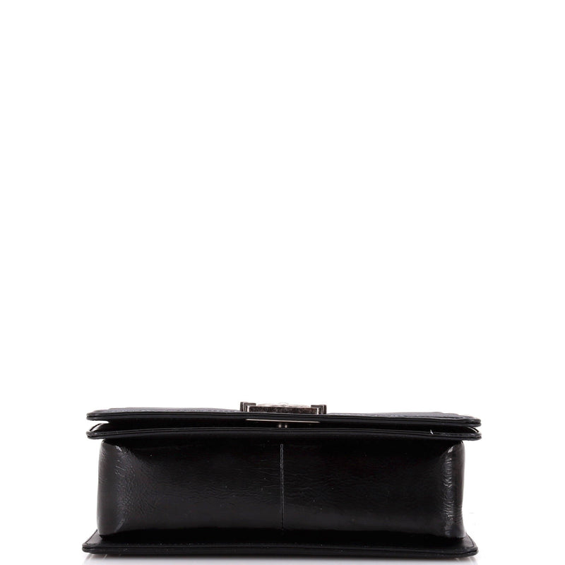 Chanel Boy Flap Bag Python And Patent