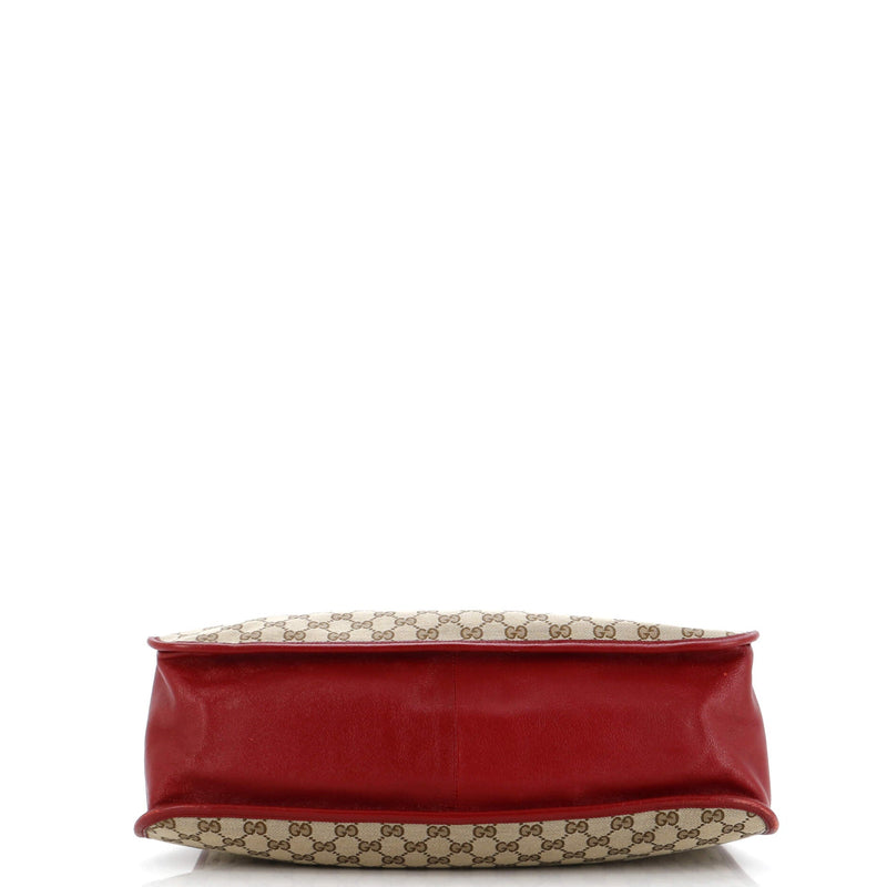 Gucci Horsebit Chain Tote Gg Canvas