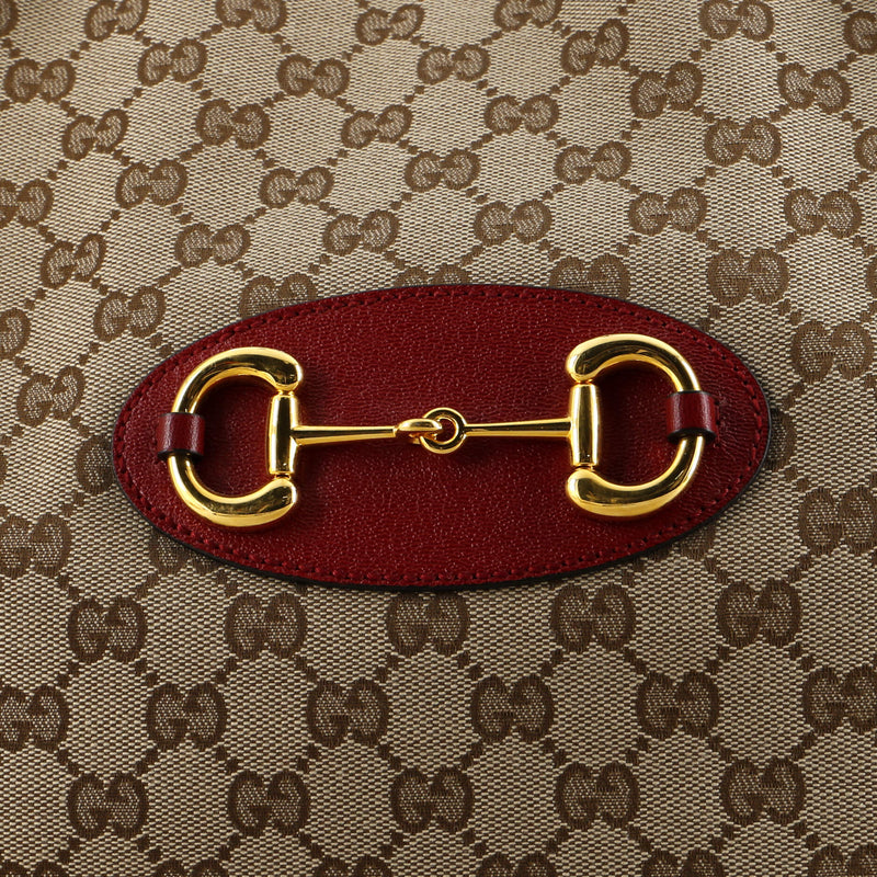 Gucci Horsebit Chain Tote Gg Canvas