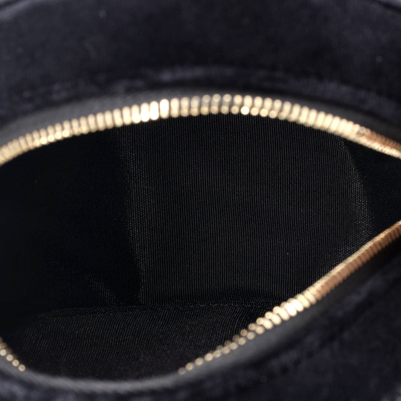 Chanel Round Clutch With Chain Quilted