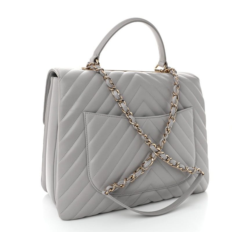 Chanel Lambskin Chevron Quilted Large