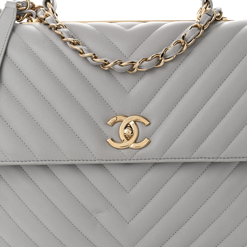 Chanel Lambskin Chevron Quilted Large
