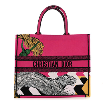 Christian Dior Canvas Embroidered Large