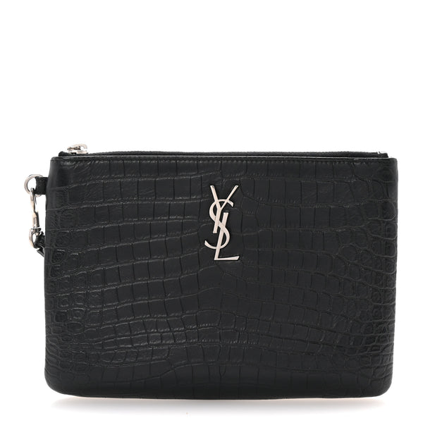 Saint Laurent Calfskin Crocodile