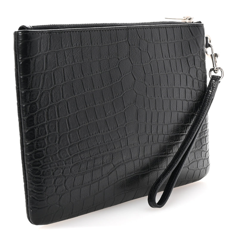 Saint Laurent Calfskin Crocodile
