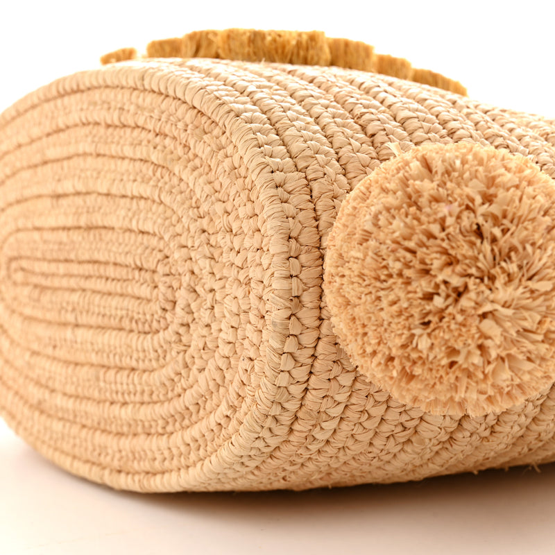 Loewe Raffia Small Bunny Basket Tote Bag