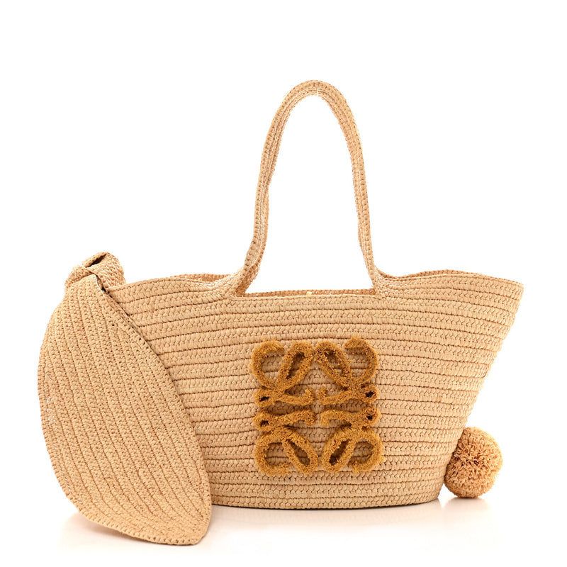 Loewe Raffia Small Bunny Basket Tote Bag
