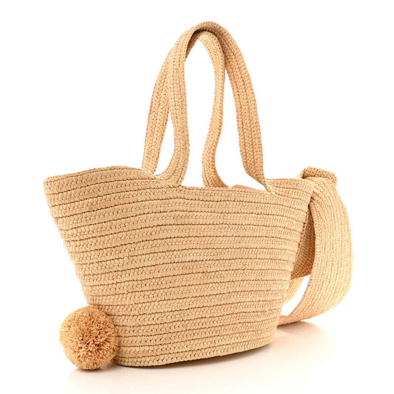 Loewe Raffia Small Bunny Basket Tote Bag