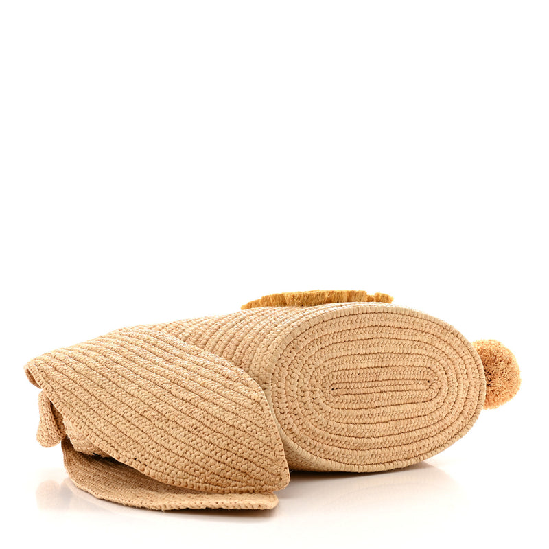 Loewe Raffia Small Bunny Basket Tote Bag