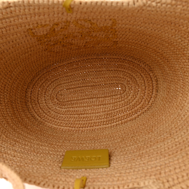 Loewe Raffia Small Bunny Basket Tote Bag