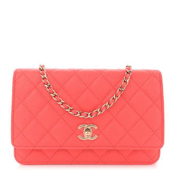 Chanel Caviar Quilted Bow Wallet On