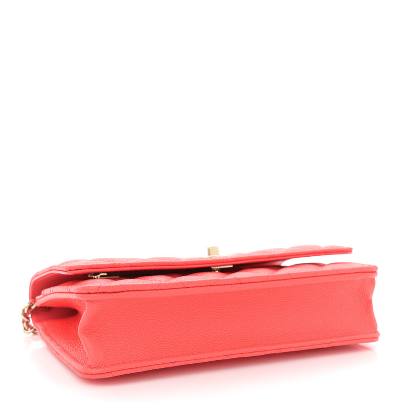 Chanel Caviar Quilted Bow Wallet On