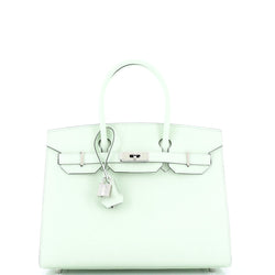Hermes Birkin Sellier Bag Vert Fizz