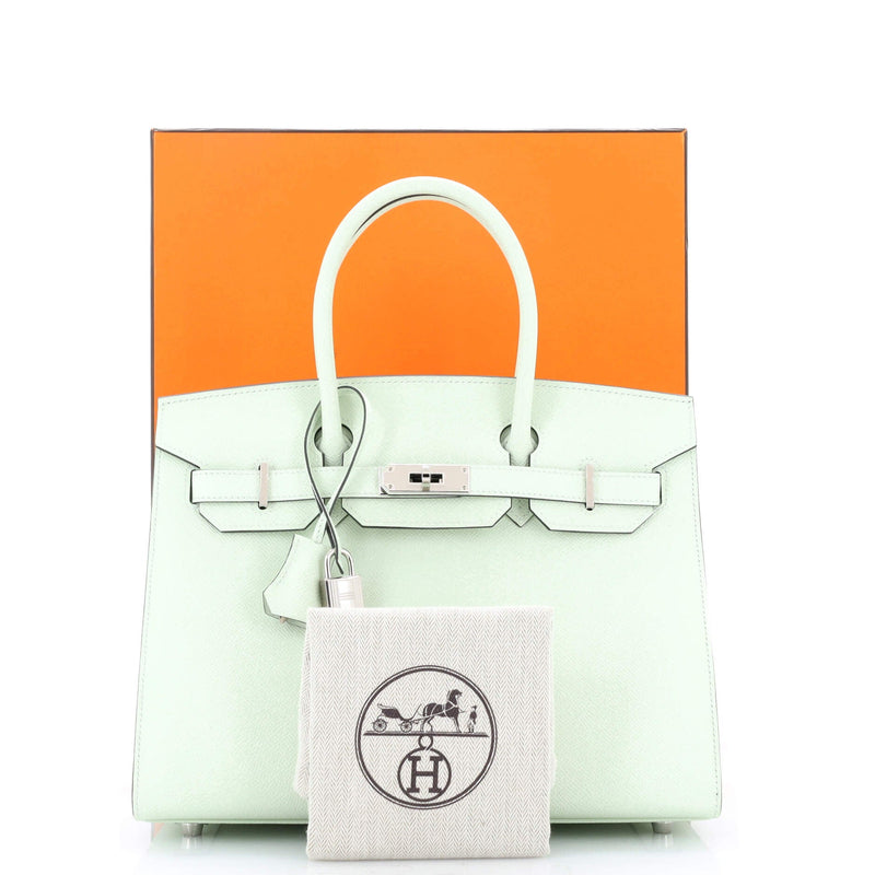 Hermes Birkin Sellier Bag Vert Fizz