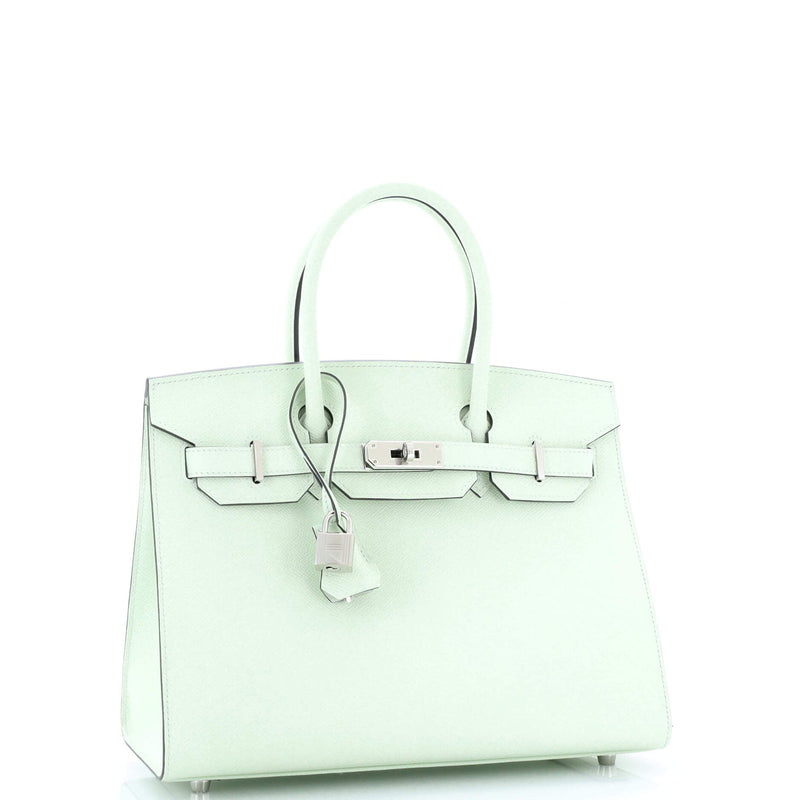 Hermes Birkin Sellier Bag Vert Fizz