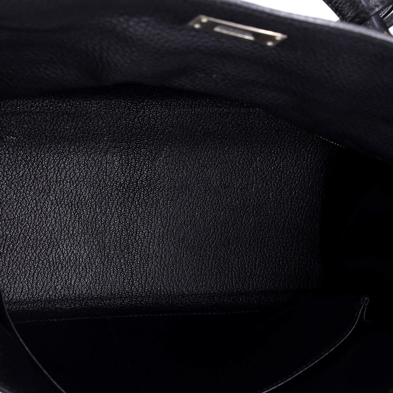 Hermes Kelly Handbag Noir Togo With