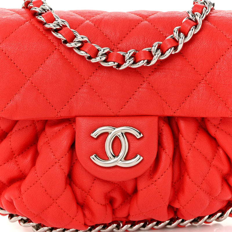 Chanel Washed Lambskin Mini Chain Around