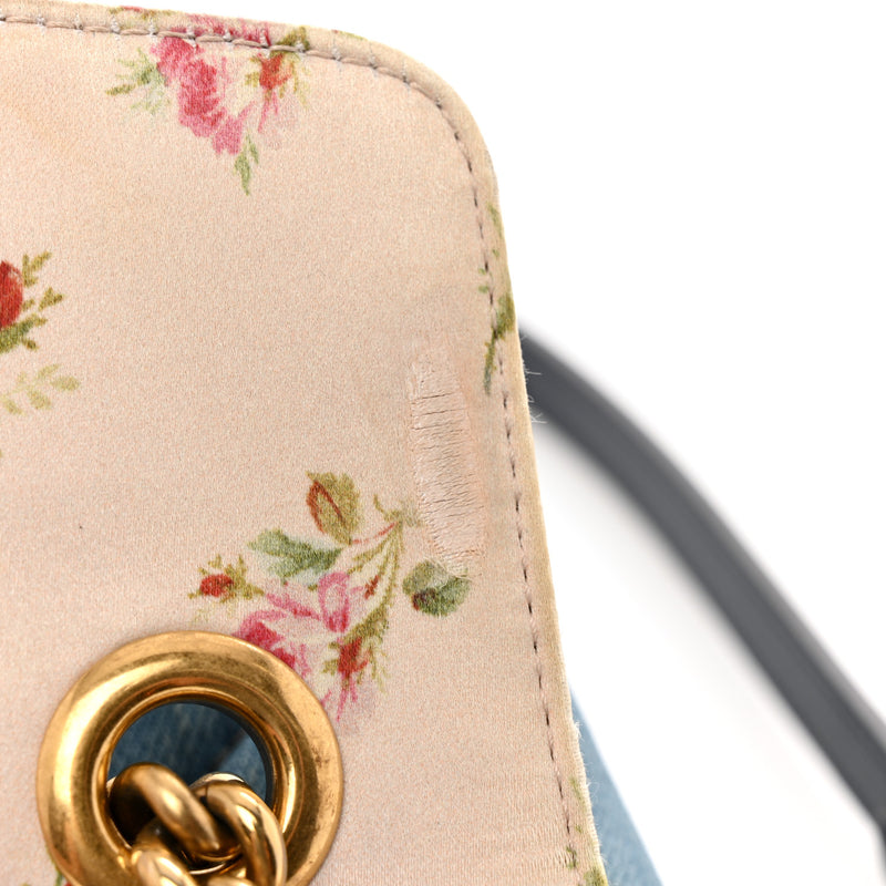 Gucci Denim Matelasse Small Pearly Gg