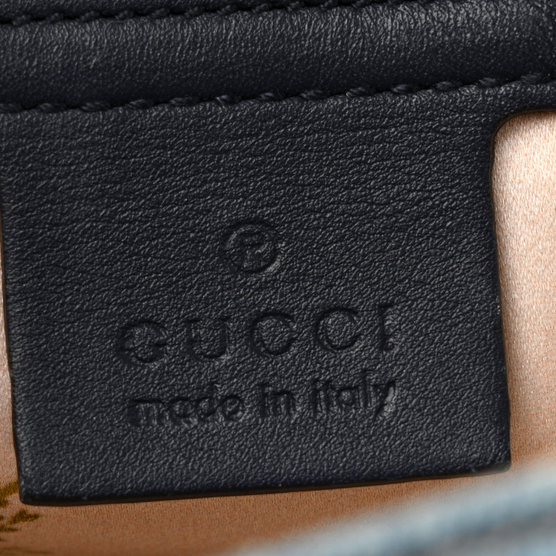 Gucci Denim Matelasse Small Pearly Gg