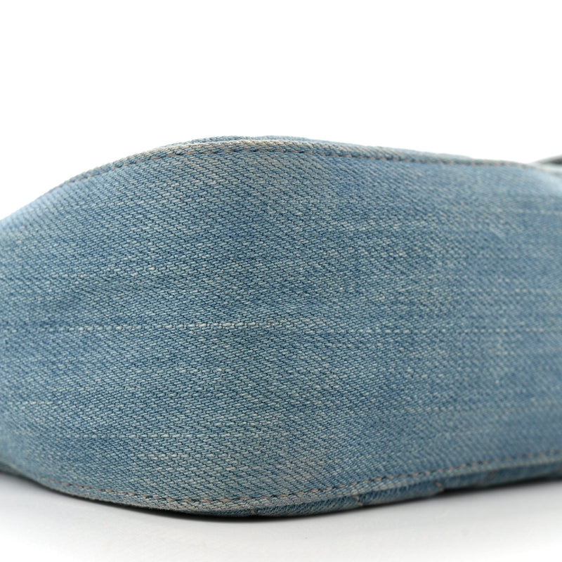Gucci Denim Matelasse Small Pearly Gg