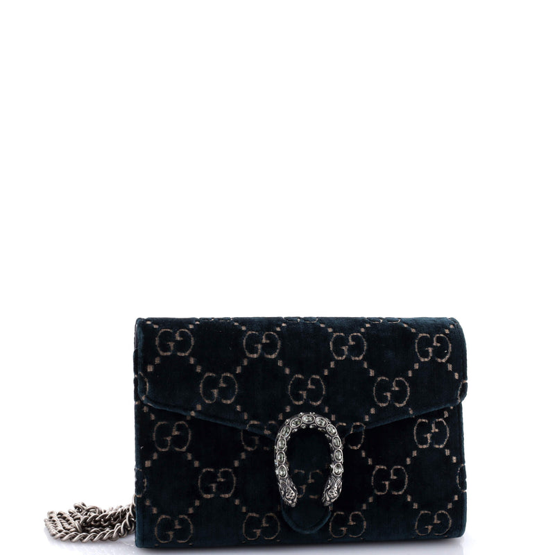 Gucci Dionysus Chain Wallet Gg Velvet