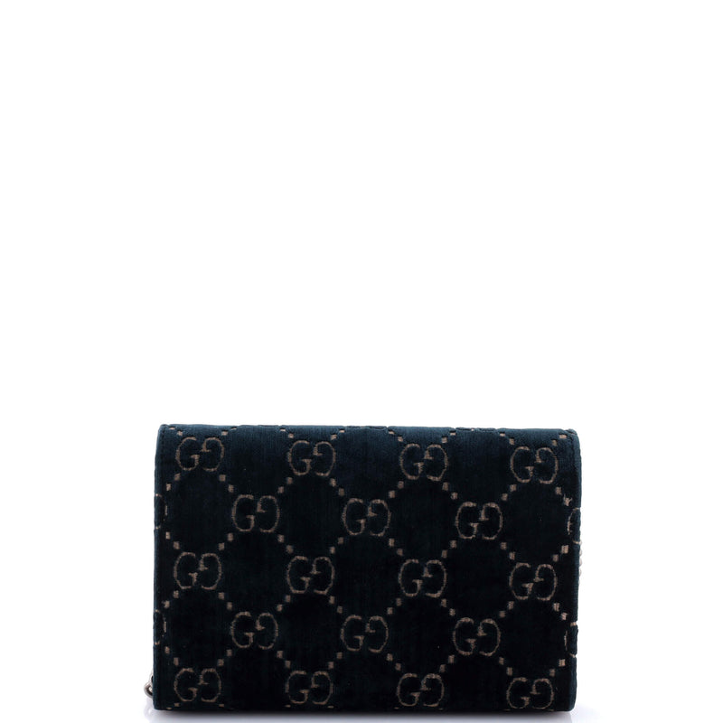 Gucci Dionysus Chain Wallet Gg Velvet