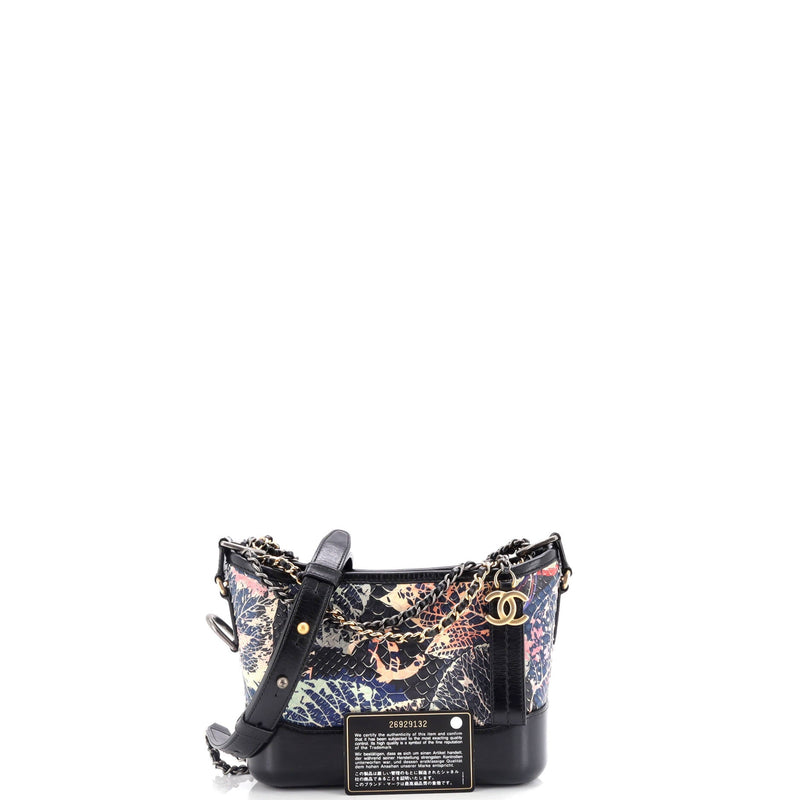 Chanel Gabrielle Hobo Python Small