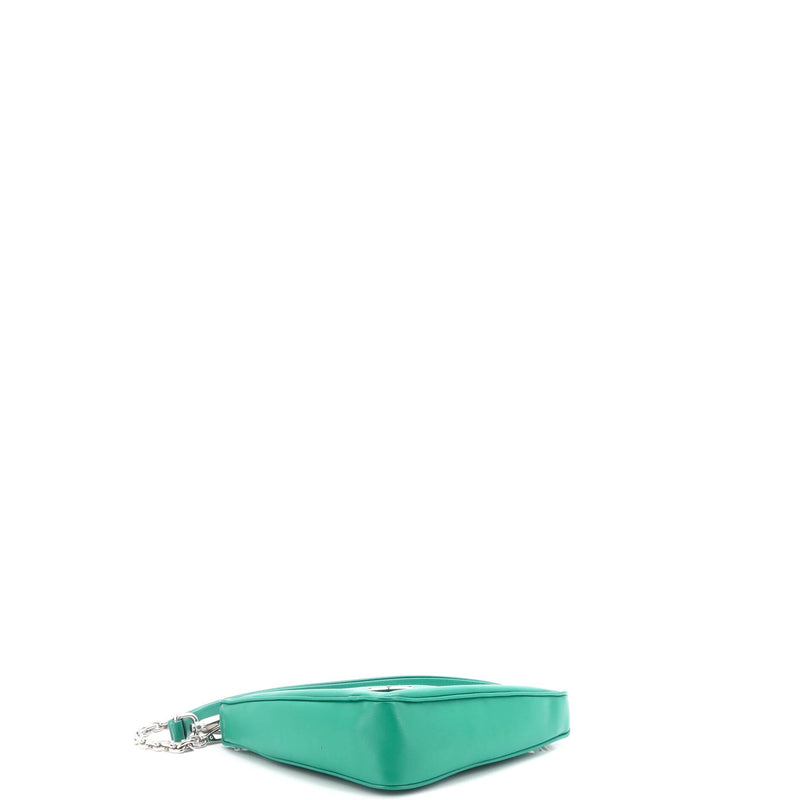 Prada Triangle Logo Zip Crossbody Bag