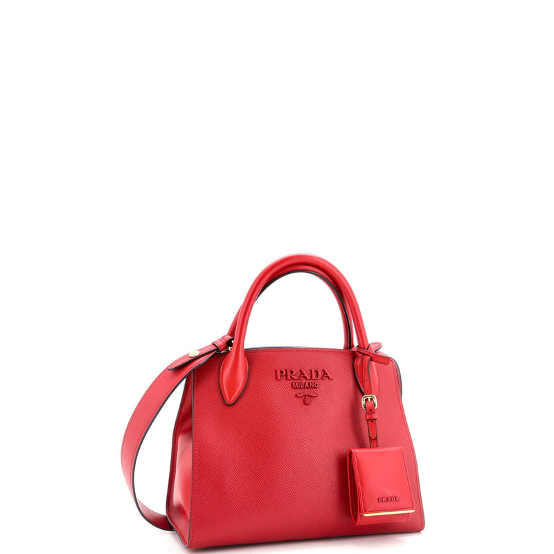 Prada Monochrome Tote Saffiano With City