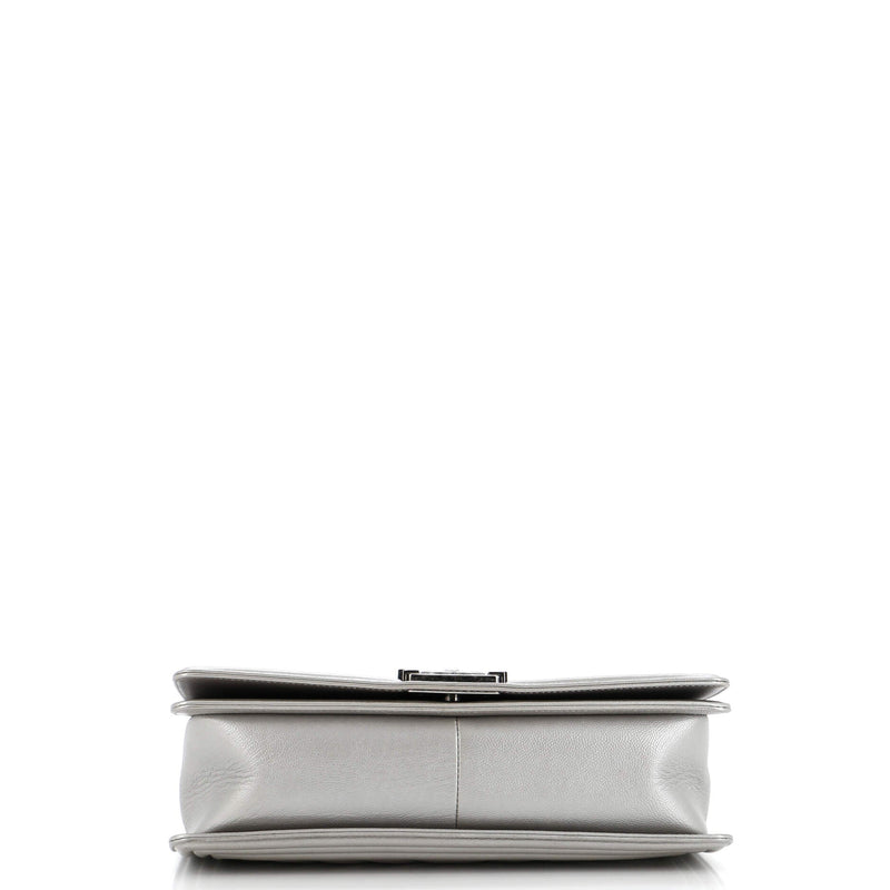 Chanel Boy Flap Bag Chevron Caviar New