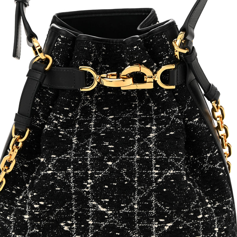 Christian Dior Calfskin Tweed Cannage