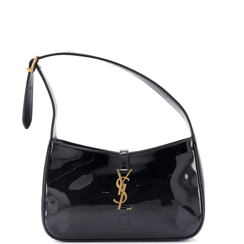 Saint Laurent Le 5 A 7 Hobo Patent Small