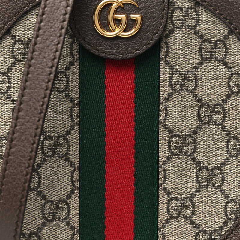 Gucci Gg Supreme Web Mini Ophidia Round