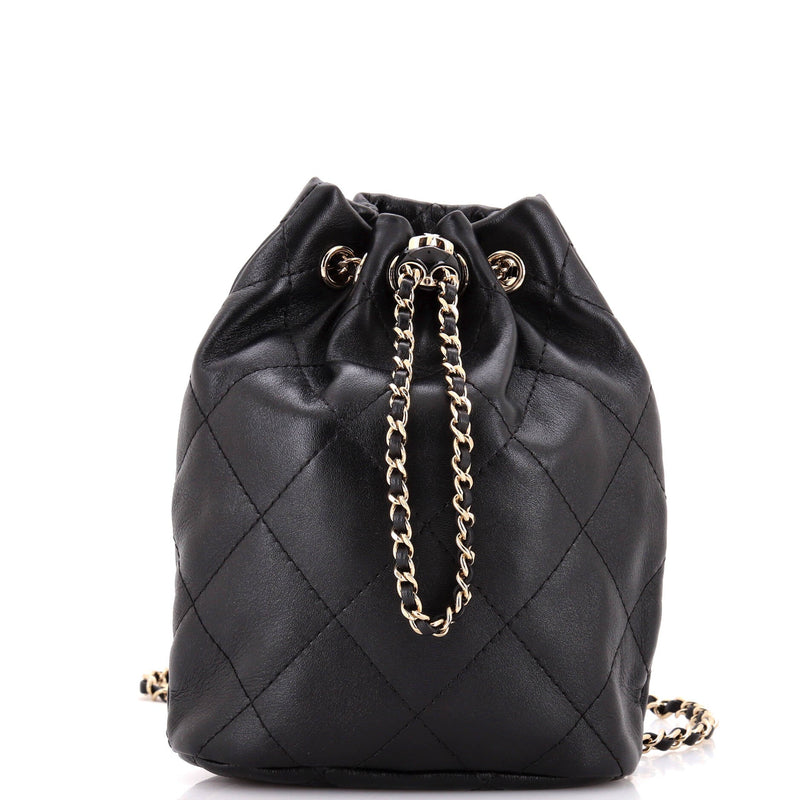 Chanel Logo Script Drawstring Chain