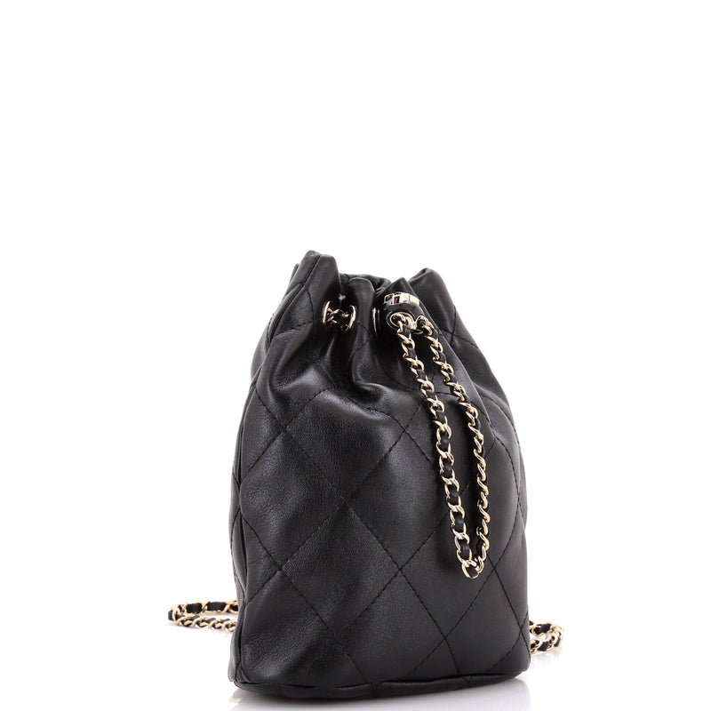Chanel Logo Script Drawstring Chain